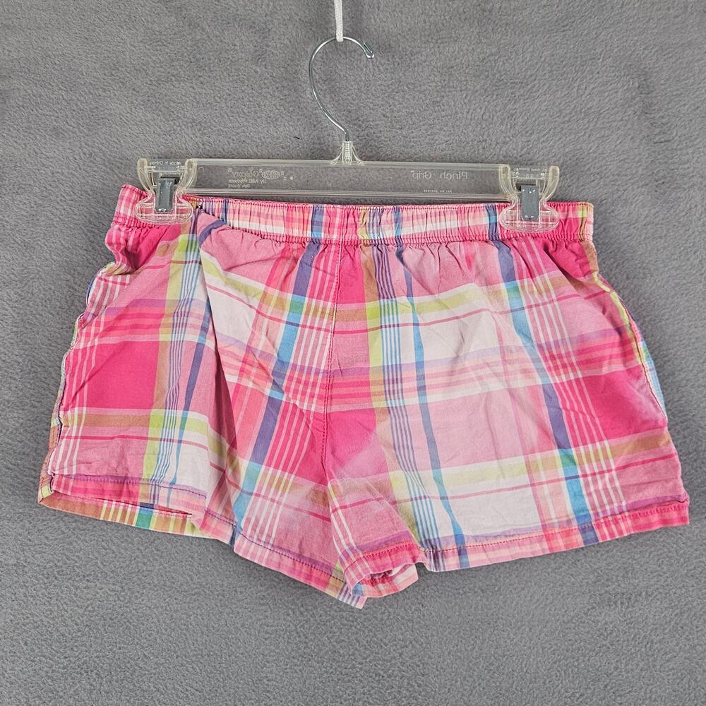 Y2k Vintage Aeropostale Pink Plaid Micro Short Elastic Wasit Size XS - Picture 5 of 7
